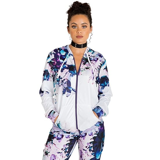 Poetic Justice Womens Hooded Lightweight Track Jacket