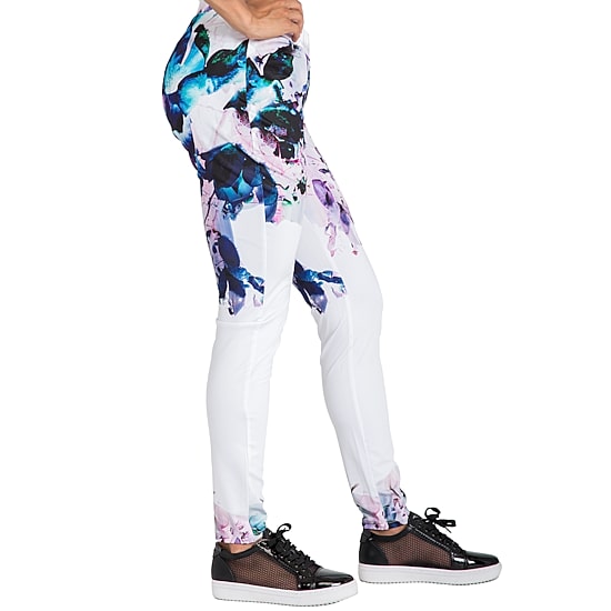 Poetic Justice Womens Stretch Fabric Skinny Mid Rise Track Pant