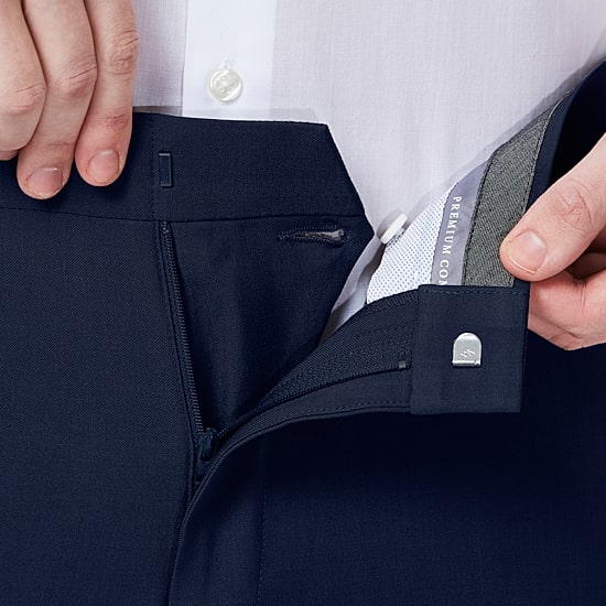 Haggar Premium Comfort Mens Slim Fit Dress Flat Front Pant