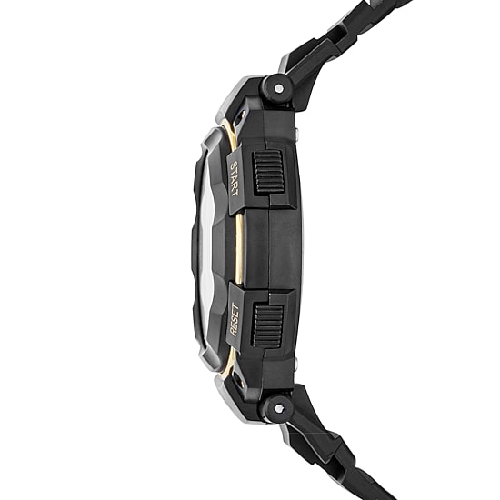 Skechers Ruhland Mens Chronograph Digital Black Strap Watch Sr1019