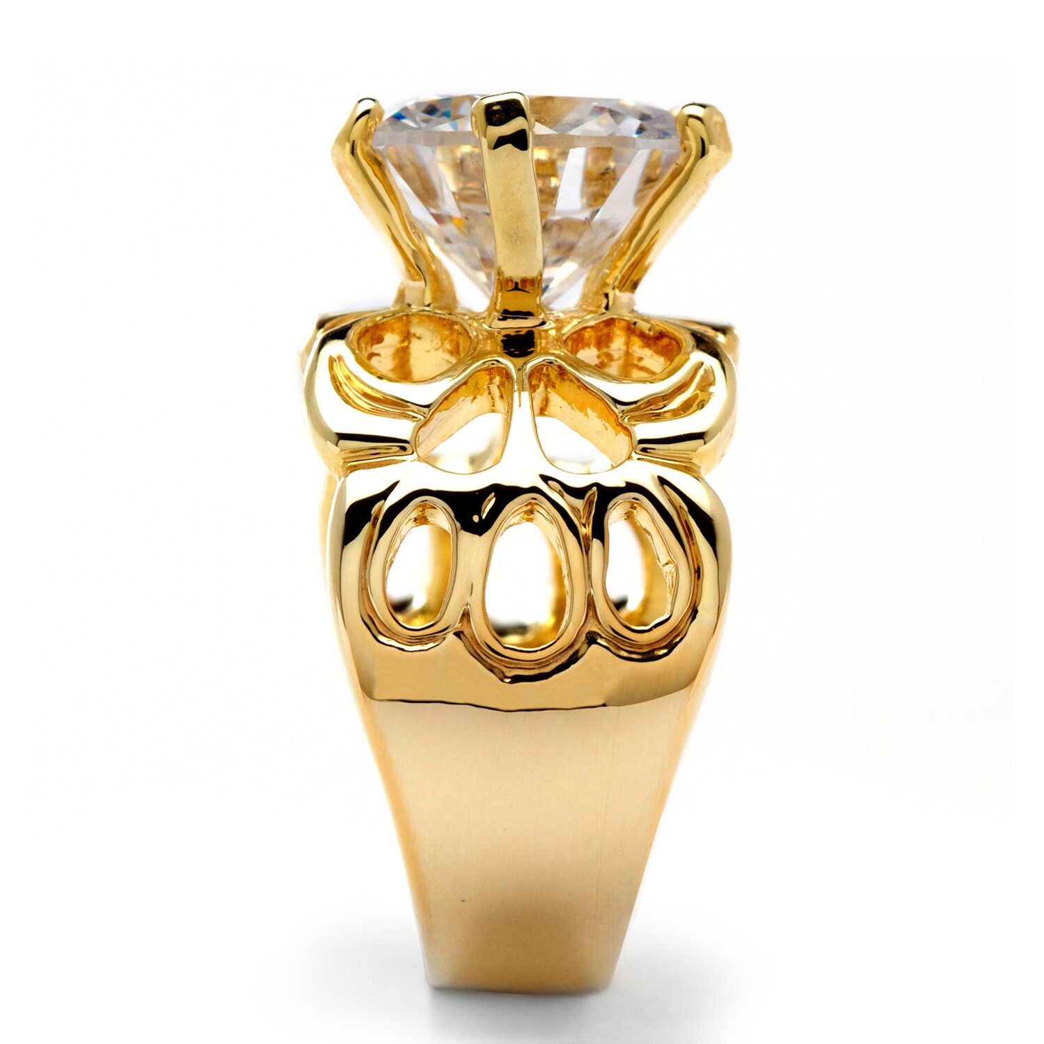 Womens CT. T.W. Cubic Zirconia 14K Gold Over Brass Engagement Ring