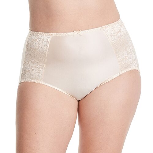 Bali Essentials Double Support Knit Brief Panty - Dfdbbf In Beige