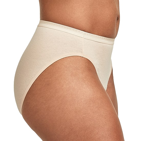 Hanes Ultimate™ Cool Comfort™ Cotton Ultra Soft Womens Average + Full Figure 6 Pack Cooling Multi-Pack High Cut Panty 43h6cc