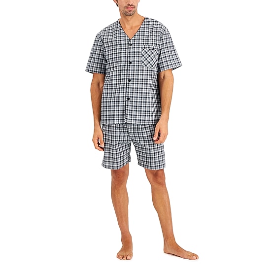 Hanes Mens Short Sleeve 2-pc. Big Pajama Set