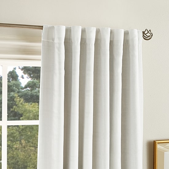 Martha Stewart Bedford Back Tab Blackout Set of 2 Curtain Panel