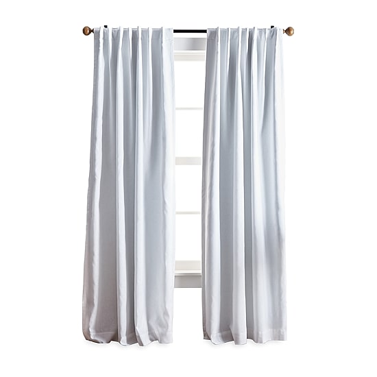 Martha Stewart Lido Rod Pocket Back Tab Blackout Set of 2 Curtain Panel