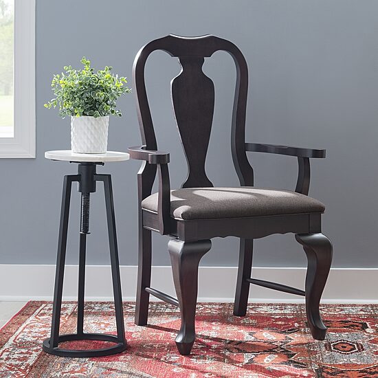 Linon Lynk Wooden Upholstered Armchair