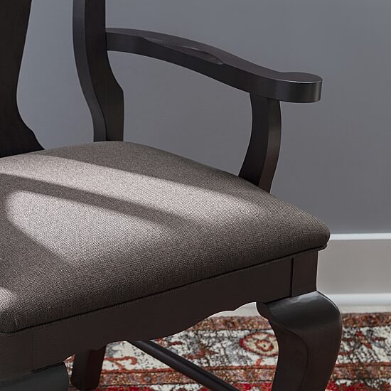 Linon Lynk Wooden Upholstered Armchair