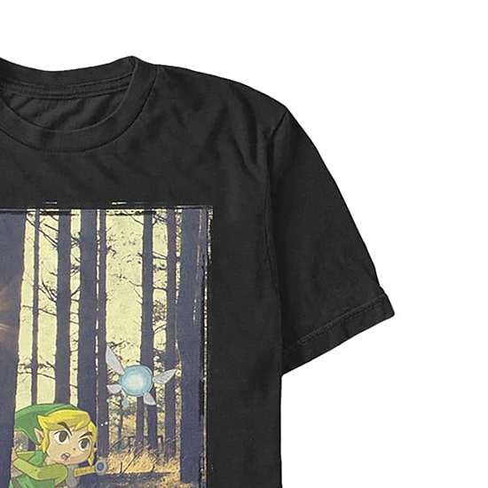 Mens Short Sleeve Legend of Zelda Graphic T-Shirt