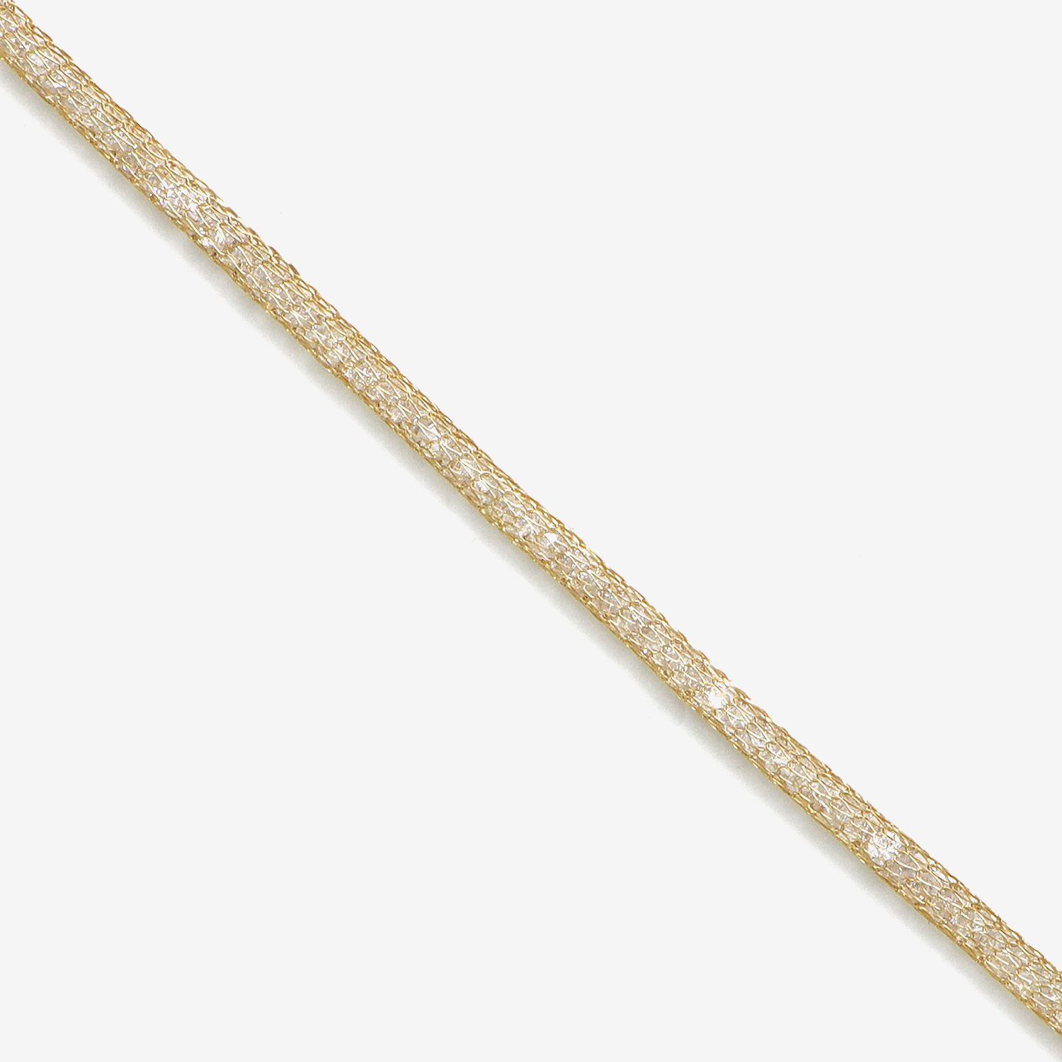 Made in Italy Womens 10K Gold 7.5 Inch Solid Link Chain Bracelet