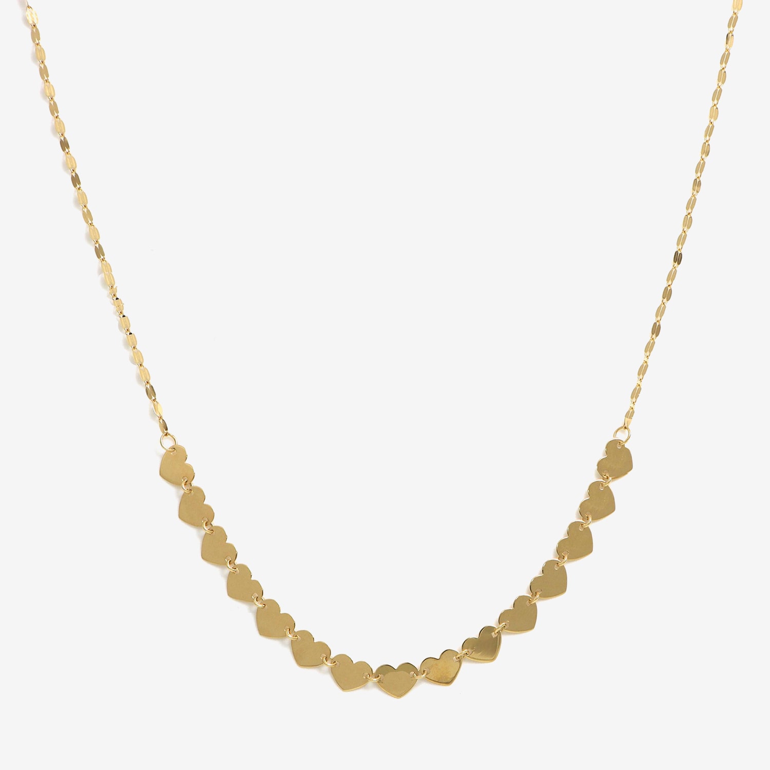 Made in Italy Womens 10K Gold 18 Inch Fashion Chain Necklace