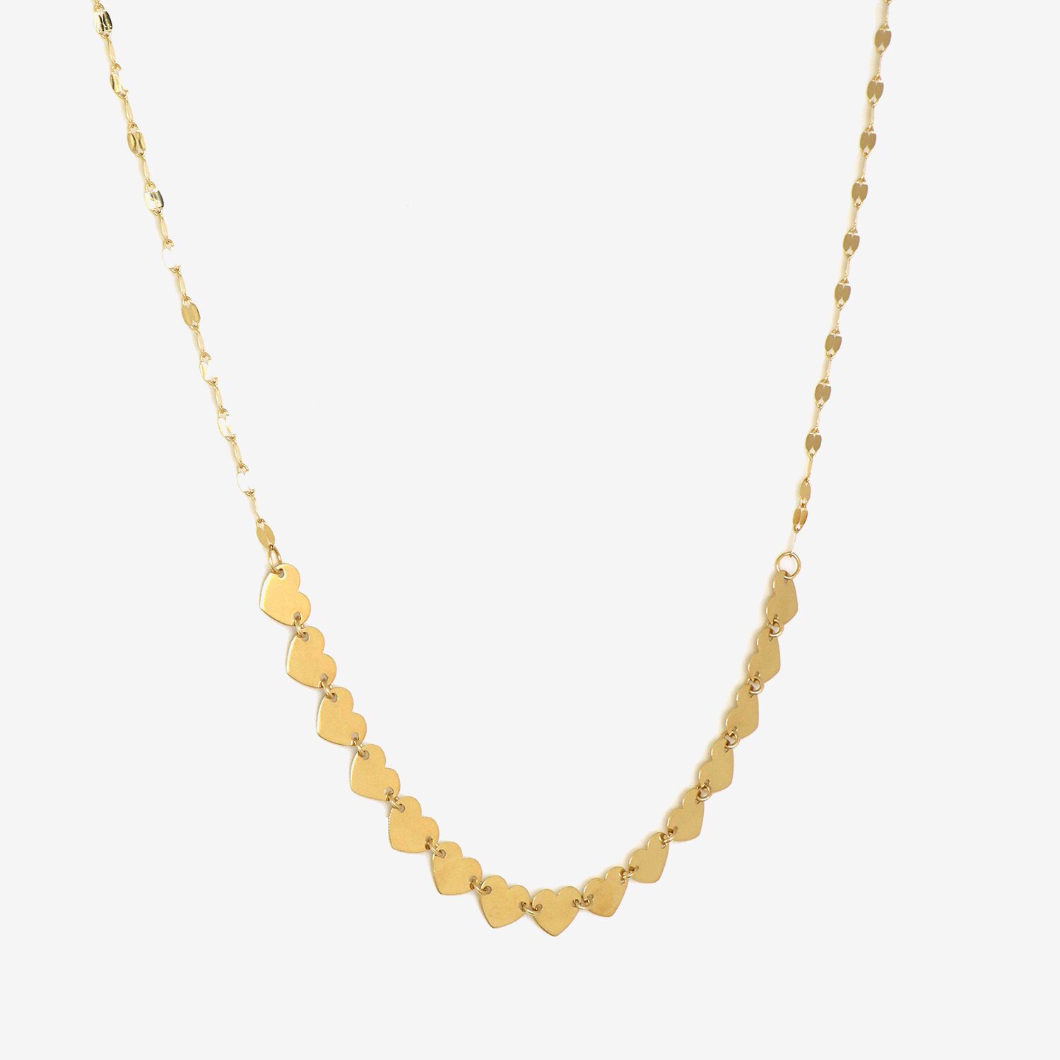 Made in Italy Womens 10K Gold 18 Inch Fashion Chain Necklace