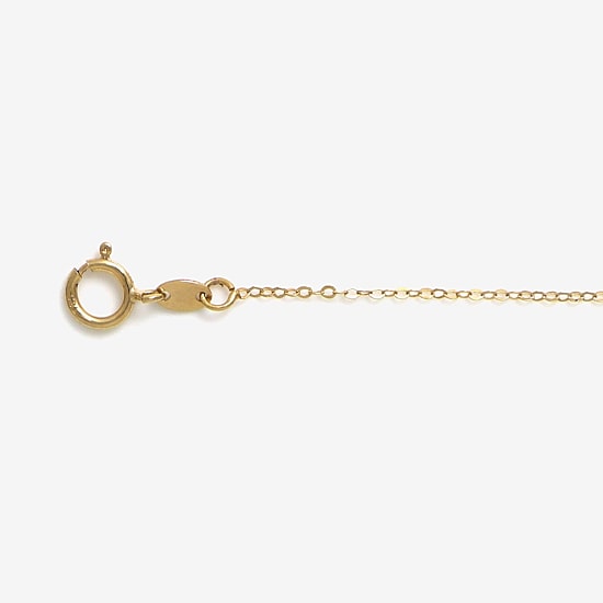 Made in Italy Womens 10K Gold 18 Inch Rolo Chain Necklace