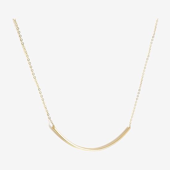 Made in Italy Womens 10K Gold 18 Inch Rolo Chain Necklace