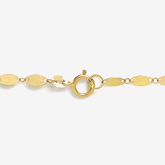 Made in Italy Womens 14K Gold 18 Inch Link Chain Necklace