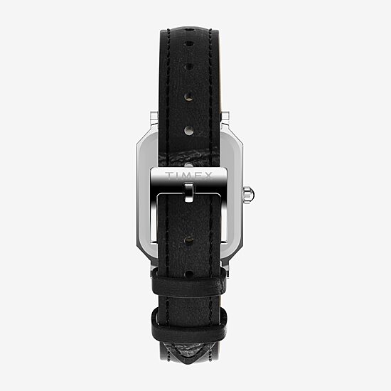 Timex Womens Black Leather Strap Watch Tw2y00800ji