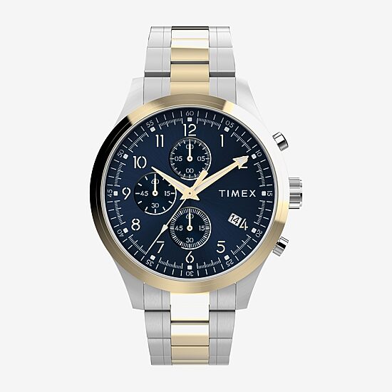 Timex Mens Two Tone Stainless Steel Bracelet Watch Tw2y01500ji