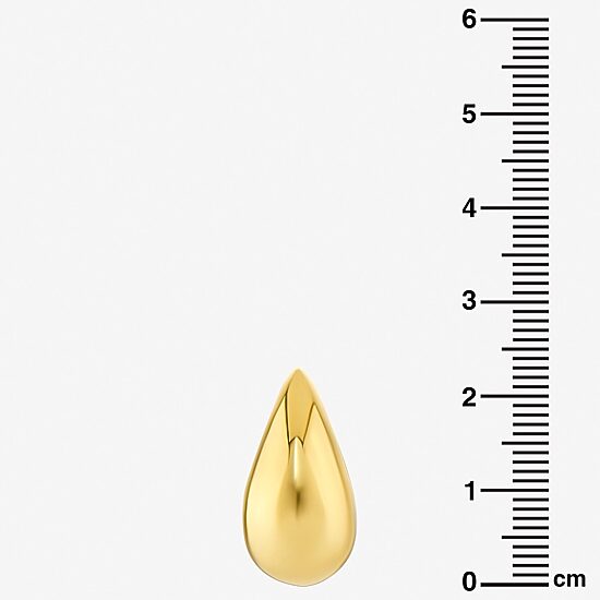 Silver Reflections 14K Gold Over Brass 20mm Stud Earrings