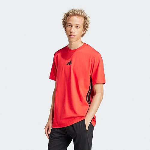 adidas Mens Crew Neck Short Sleeve Active Big and Tall T-Shirt, 4x-large Tall, Red
