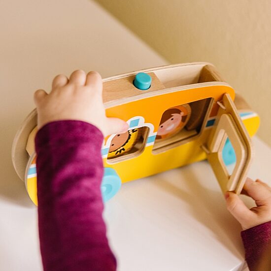 Melissa & Doug Go Tots Roll & Ride Bus Interactive Toy