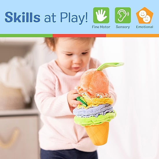 Melissa & Doug Ice Cream Take-Along Pull Toy Interactive Toy