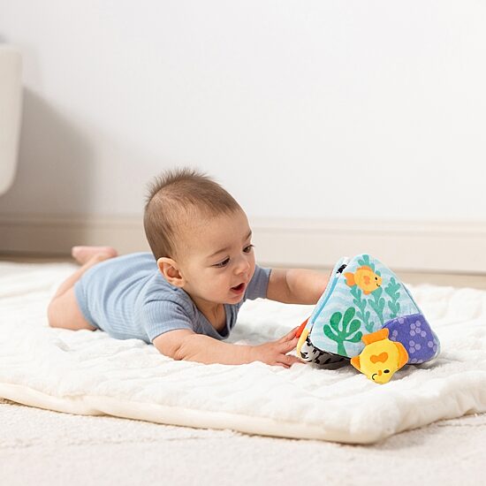 Melissa & Doug Ocean Tummy Time Triangle Interactive Toy