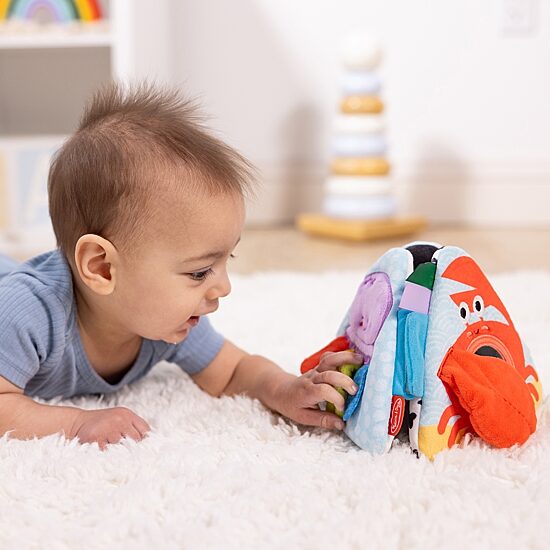 Melissa & Doug Ocean Tummy Time Triangle Interactive Toy