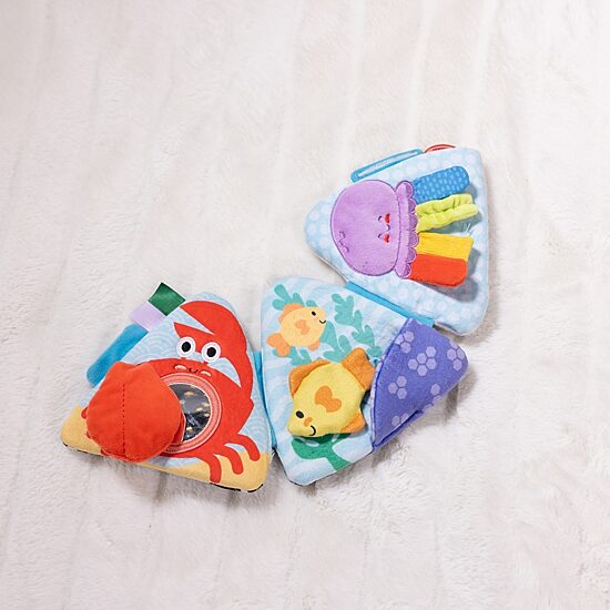 Melissa & Doug Ocean Tummy Time Triangle Interactive Toy