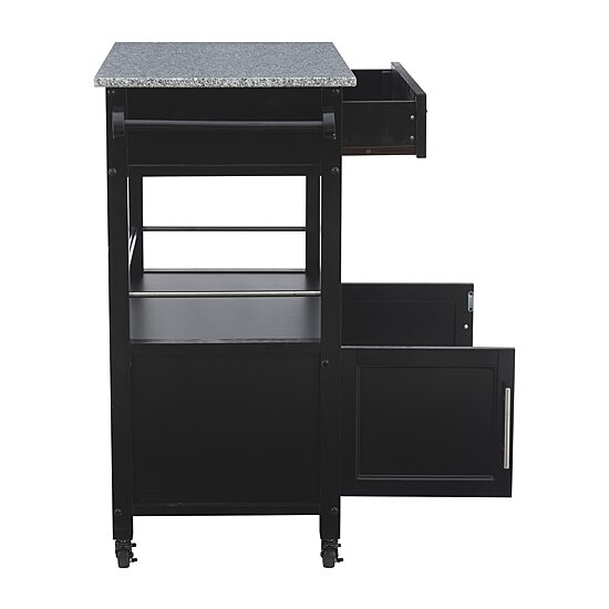 Granite-Top Kitchen Cart