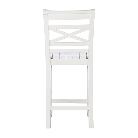 Asher Bar & Counter Stools in White Wood