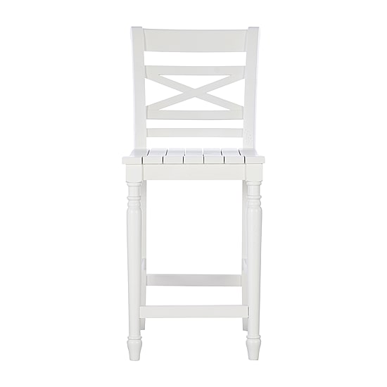 Asher Bar & Counter Stools in White Wood