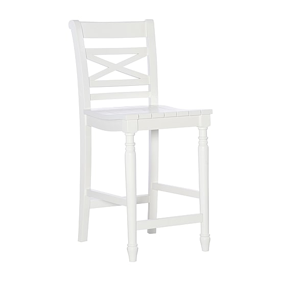 Asher Bar & Counter Stools in White Wood