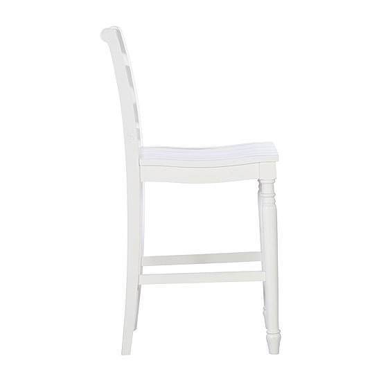 Asher Bar & Counter Stools in White Wood