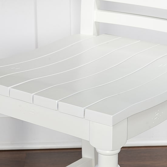 Asher Bar & Counter Stools in White Wood