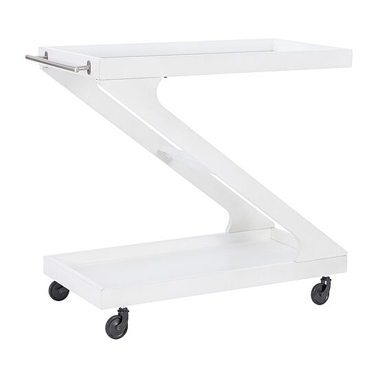 Linon Downey Glass-Top Serving Cart
