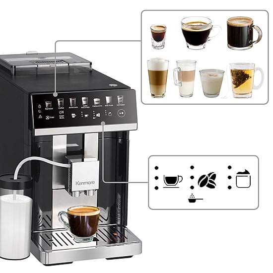 Kenmore Super-Automatic Espresso Machine + Coffee Maker