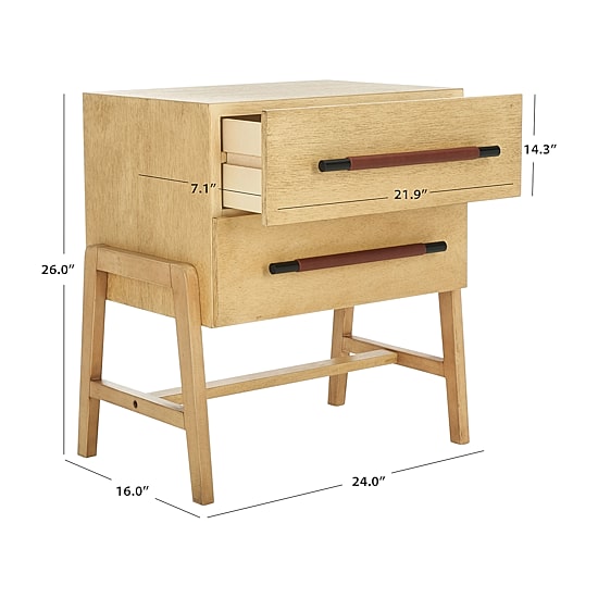 Safavieh Tiona 2-Drawer Nightstand
