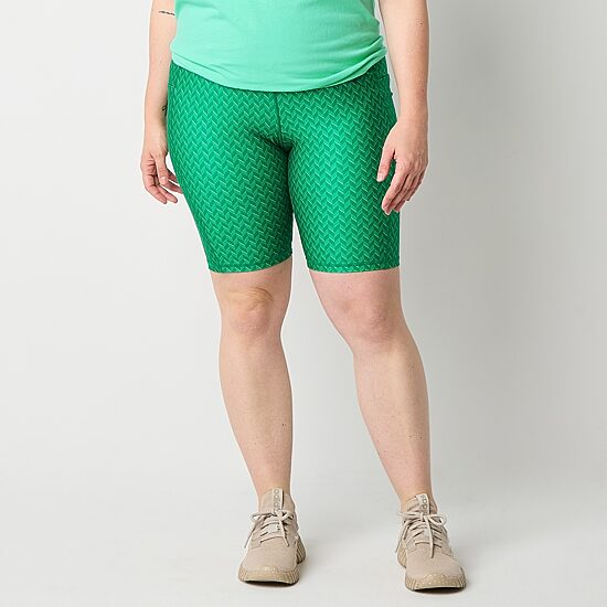 Xersion EverUltra Womens High Rise Quick Dry Plus 10 Inch Bike Short