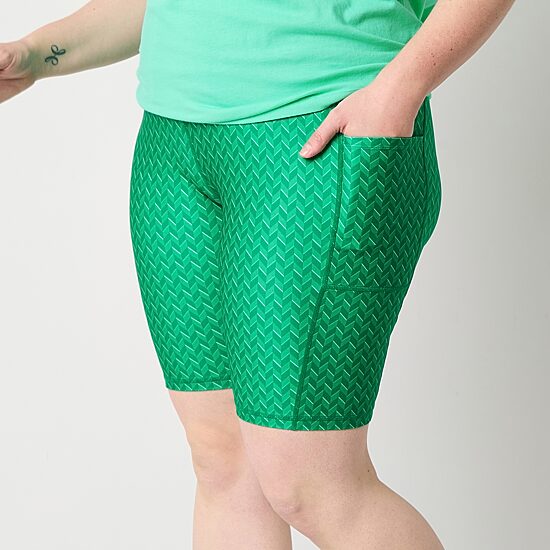 Xersion EverUltra Womens High Rise Quick Dry Plus 10 Inch Bike Short