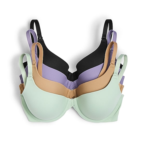 Ambrielle Womens Medium Support Demi Bra