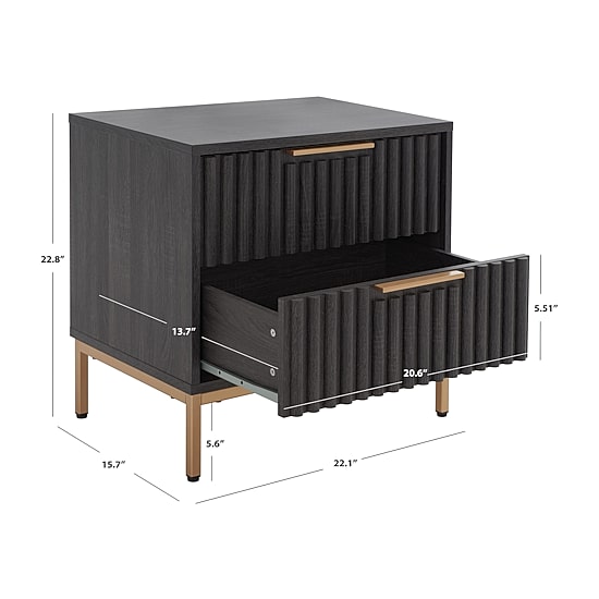 Safavieh Lylia 2-Drawer Nightstand