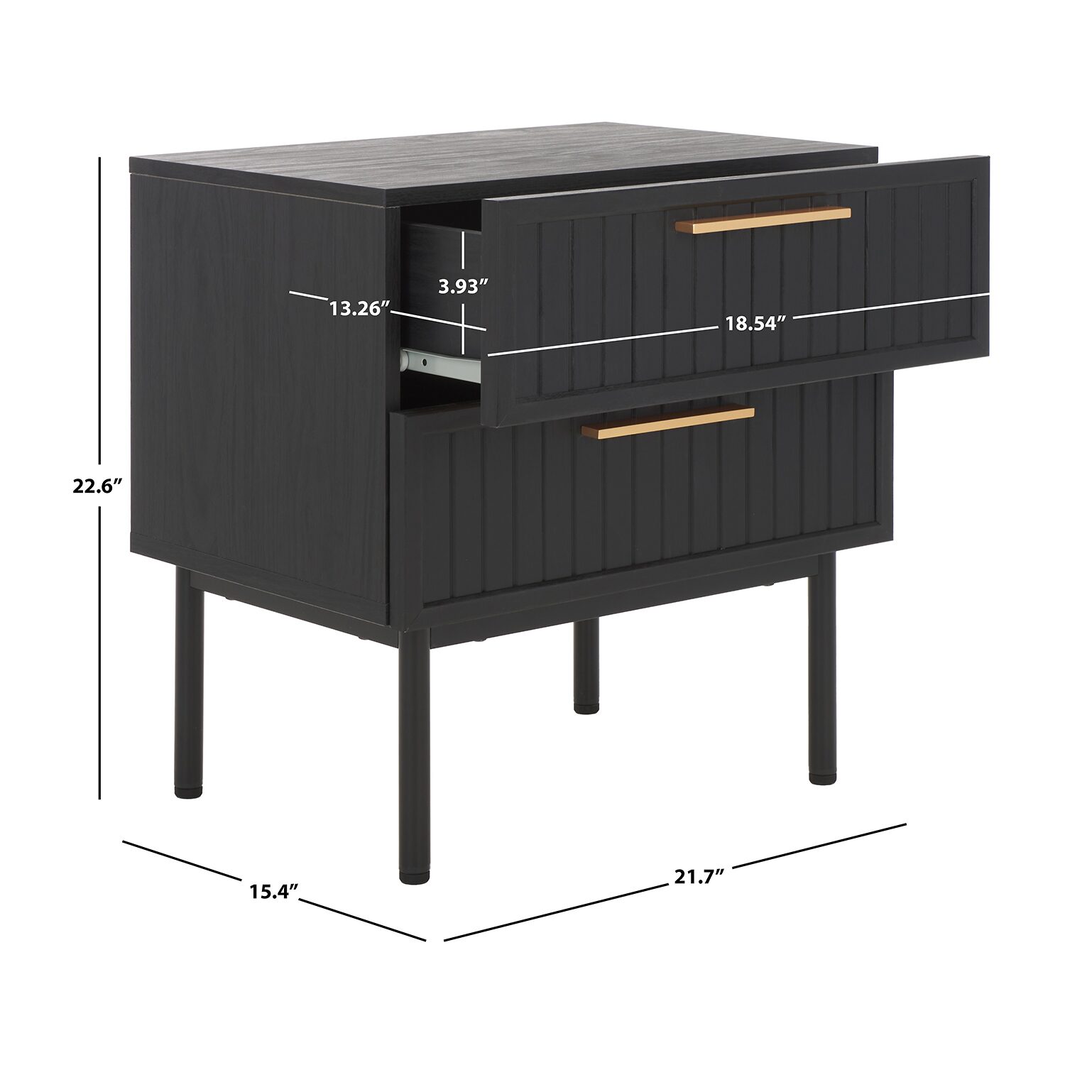 Safavieh Axelle 2-Drawer Nightstand