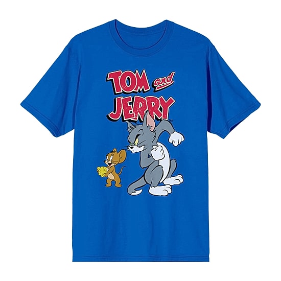 Mens Short Sleeve Tom and Jerry Graphic T-Shirt