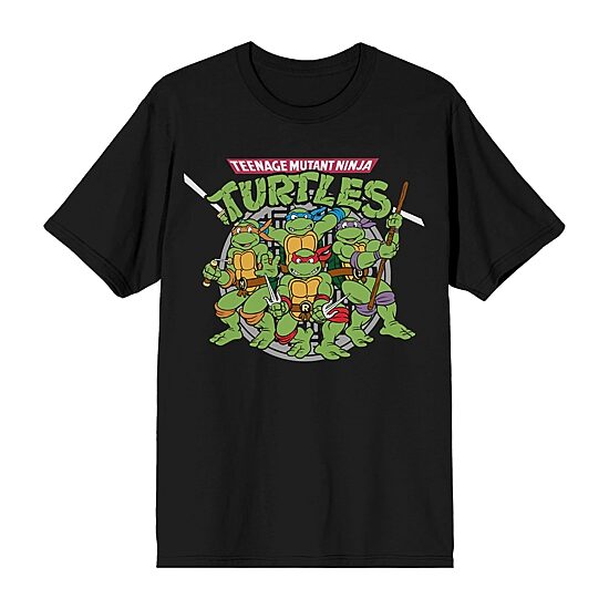 Mens Short Sleeve Teenage Mutant Ninja Turtles Graphic T-Shirt