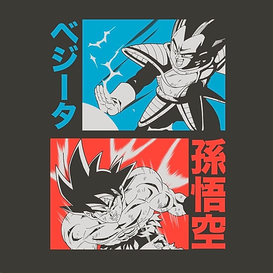 Mens Short Sleeve Dragon Ball Z Graphic T-Shirt