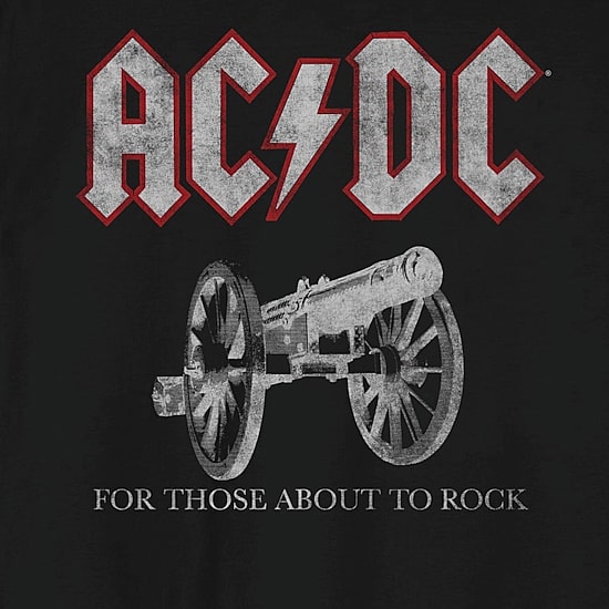 Mens Short Sleeve AC/DC Graphic T-Shirt