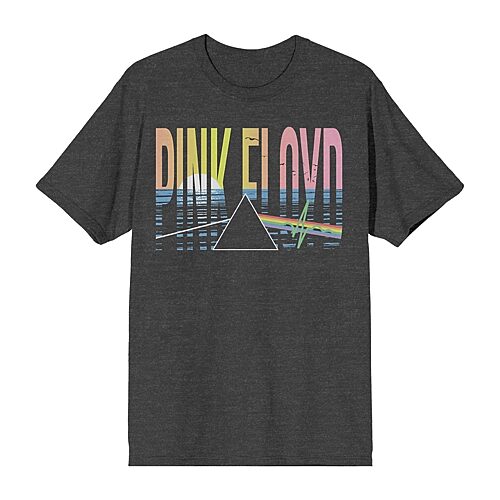 Men's Pink Floyd Sea Triangle T-Shirt in Charcoal Heather - Size Medium