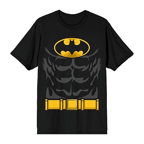 Novelty Mens Short Sleeve Batman Graphic T-Shirt, Small, Black