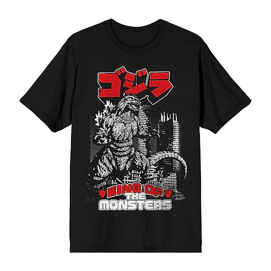 Mens Short Sleeve Godzilla Graphic T-Shirt