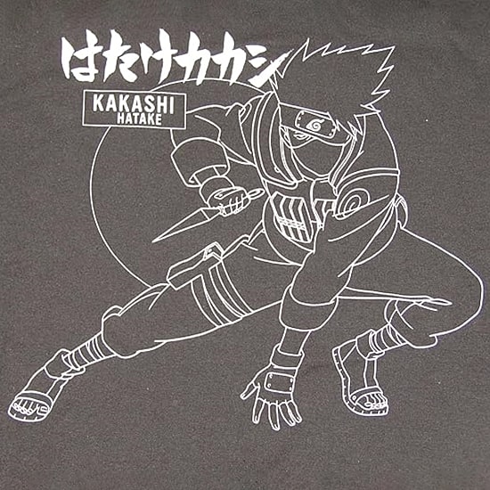 Novelty Mens Crew Neck Short Sleeve Relaxed Fit Naruto Graphic T-Shirt